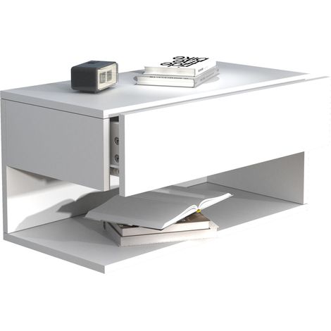 Muro de madera colgante de la mesita de noche Usal XL 60cm 30x60x32 - VCM