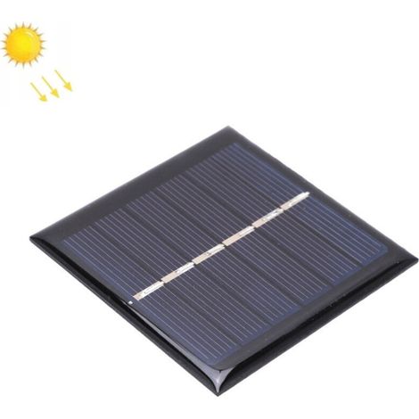 Panneau solaire en polysilicium portable 0.6W 3V niveau A module de carte de charge solaire pour l'éclairage solaire de jardin (1/4)