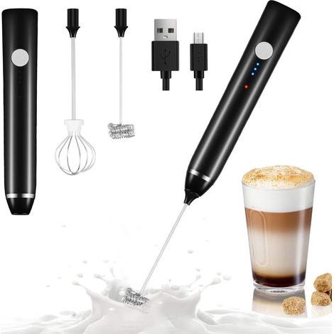 Mousseur à lait électrique rechargeable USB, 2 en 1 – (1/5)