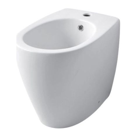 Bidet Atlas Filomuro 53x36 cm Monoforo Bianco Lucido