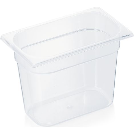 Bac GN 1/4 polypropylène H 200 mm 4,8 ltr transparent GN 84 - Was Germany