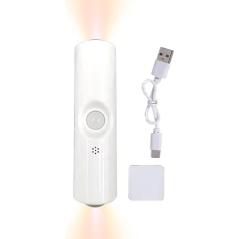 Lampe d'intérieur à détecteur de mouvement, lampe sans fil auto-adhésive, veilleuse puissante à piles pour chambre, cuisine, couloir (1/5)