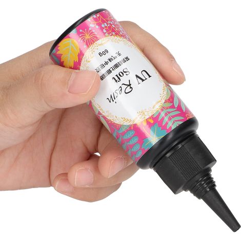 Résine époxy UV inodore, semi-dure et à faible retrait pour coques de téléphone - Matériau pour la fabrication de coques de téléphone à faire soi-même, 60 g (1/5)