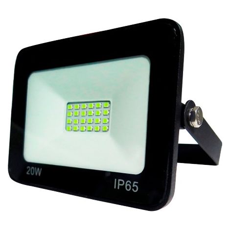 PROYECTOR LED EXTRAPLANO IP65 20W 6500K 230V NEGRO FBRIGHT ECO