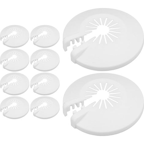 Cache de Protection Décoratif pour Tête de Sprinkler Incendie Plastique Blanc Compatible 15/20mm Design Disque Léger pour Usage Résidentiel et Commercial (1/5)