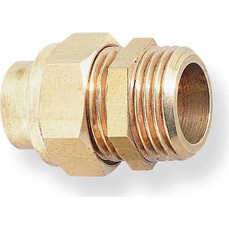 Union 3 pièces fer/cuivre à souder mâle 341GCU Ø40-1"1/2 (1/3)