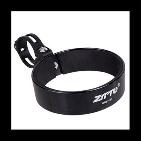 1 Porte-gobelet vélo, Alliage d'aluminium, Diamètre 76mm, Noir, Guidon route VTT (1/5)