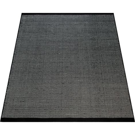 Paco Home Handgewebter Teppich Flachgewebe Skandinavischer Look Meliert Webmuster Schwarz 140x200 cm