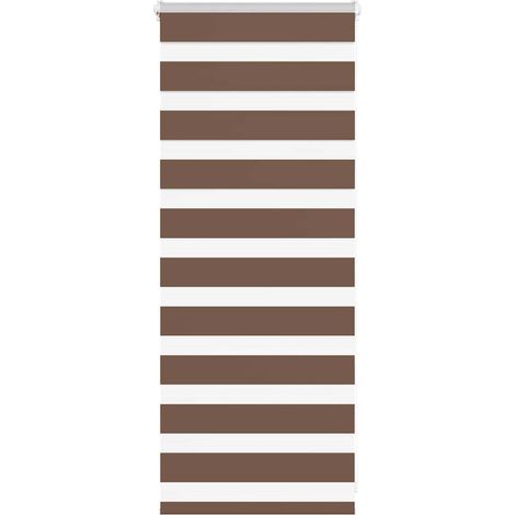 Doppelrollo Braun 55x100 cm Stoffbreite 50,9 cm Polyester