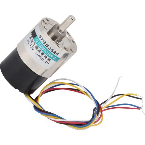Moteur CC sans balais à torsion importante en cuivre CW/CCW pour micro-machines 12 V XD-37GB352510 tr/min (1/5)