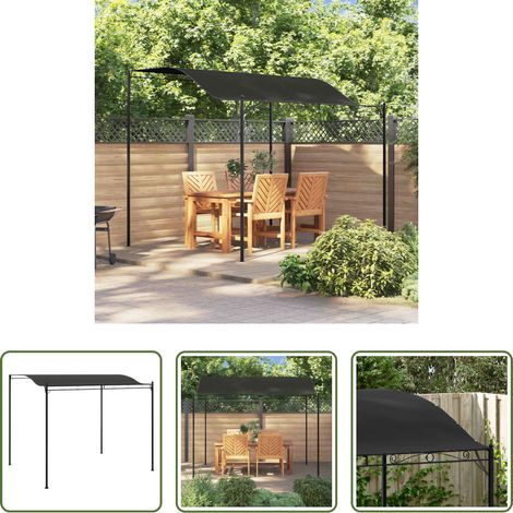 Protection solaire - Auvent de parasol 3 x 2,4 m Anthracite (1/5)