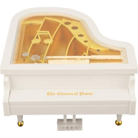 Boîte à musique mécanique classique avec piano - Décoration élégante pour intérieur (1/5)