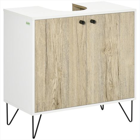 Meuble de salle de bain Meuble sous lavabo blanc bois 60 x 30 x (1/5)