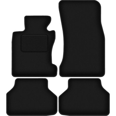 Tappetini auto in velluto nero per: BMW Serie 5 E60 xDrive (2003-2010) (1/5)