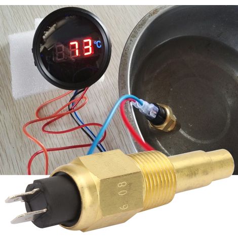 Capteur de température d'eau moteur en laiton 3/8 NPT 3W 103℃, compatible avec générateur VDO (1/5)