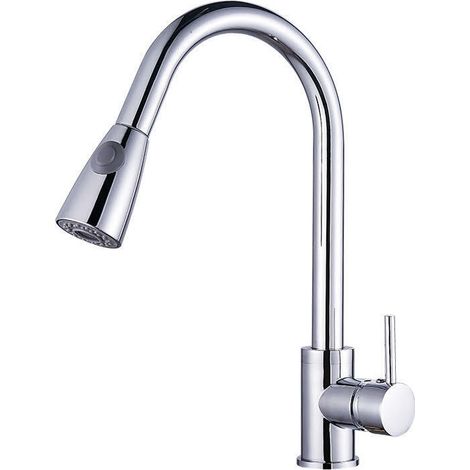 Rubinetto per lavello cucina Cromato doccetta estraibile monocomando Montecarlo (1/7)