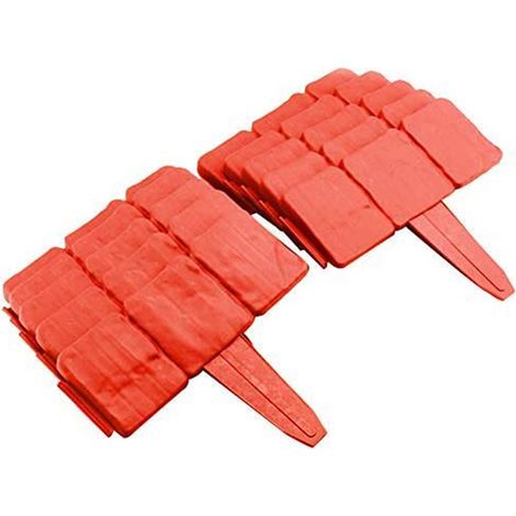 10 bordures de jardin, plastique PP, installation facile, pour pelouse et parterre de fleurs (1/5)