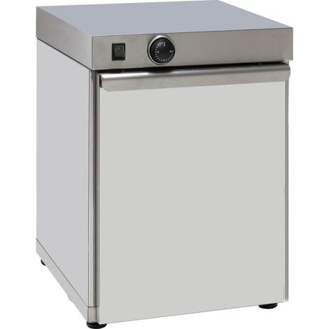 Armoire chauffe-assiettes avec porte battante pour 30 assiettes of ø 350 mm 400x460x570 mm - VIRTUS