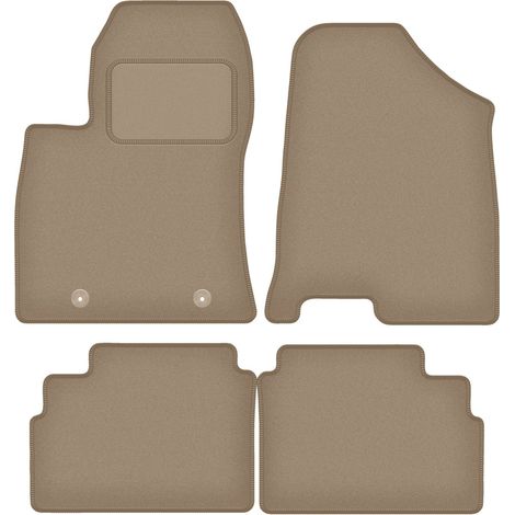 Alfombrillas de terciopelo para Hyundai Kona II crossover (2022-) beige (1/5)
