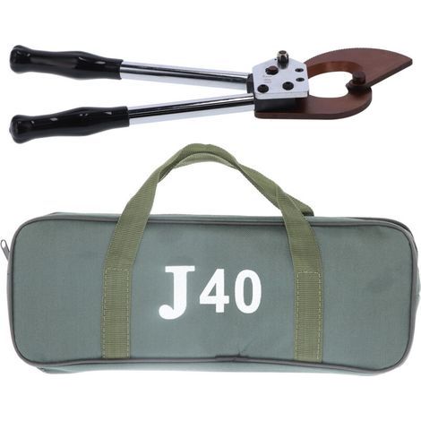 Adjustable ratchet cable cutter 300 mm industrial grade manual metal cable cutting tool JA40 (1/5)
