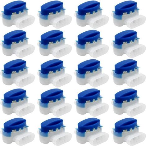 20 Stück Kabelverbinder, 314-Kabelverbinder, mit Gel gefüllte Harzklemmen, wasserdichte Steckverbinder-Kabelverschraubungen für Outdoor-Gartenroboter-Auto-Rasenmäher, Dolaso