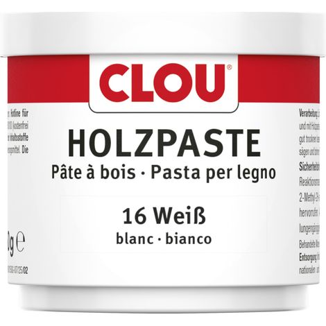 Clou Holzpaste 150 g weiß Schutzwachs