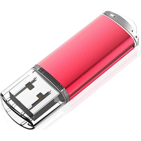 32Go Clé USB 2.0 Clef USB avec Trousseau 32Go Imperméable à l’Eau Jump Drive Mémoire Stick pour la Sauvegarde de l’Ordinateur (1/5)