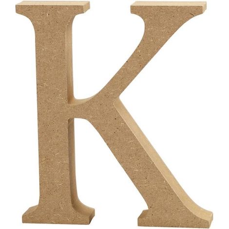 Lettre en bois - réf 56320 - Beige - Bois massif - Objets décoratifs