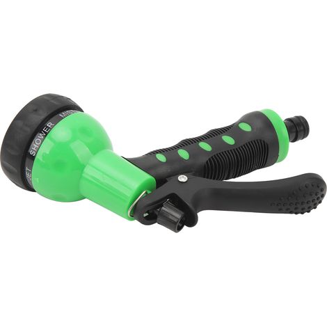 Lance d'arrosage haute pression pour voiture, 7 modes de pulvérisation réglables, pistolet à eau avec contrôle de débit, pour jardin, chantier et nettoyage extérieur. (1/5)