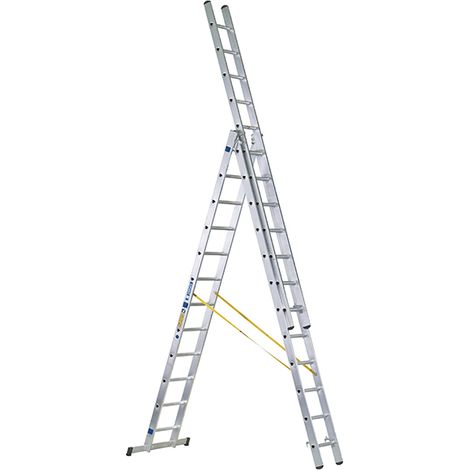 Zarges 44842 D-Rung Combination Ladder 3-Part 3 x 12 Rungs ZAR44842 (1/4)