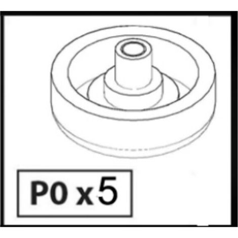 R PIEDINO PO  X KIT ARMADIO 3A+2C- 1,0 pz