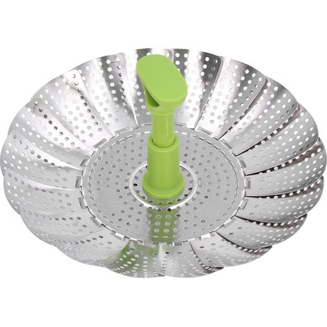 Panier vapeur multifonction, insert vapeur pliable en acier inoxydable, ustensile de cuisine (1/5)