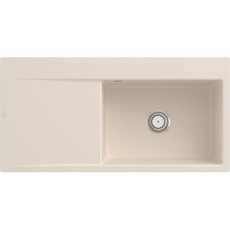 Villeroy & Boch V&B Einbauspüle SUBWAY STYLE 60 FLAT 980x490mm Be re Handbet. ivory (1/5)
