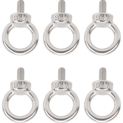 Lot de 10 boulons à œillet de levage M6 en acier inoxydable 304 - Accessoires de fixation (1/5)