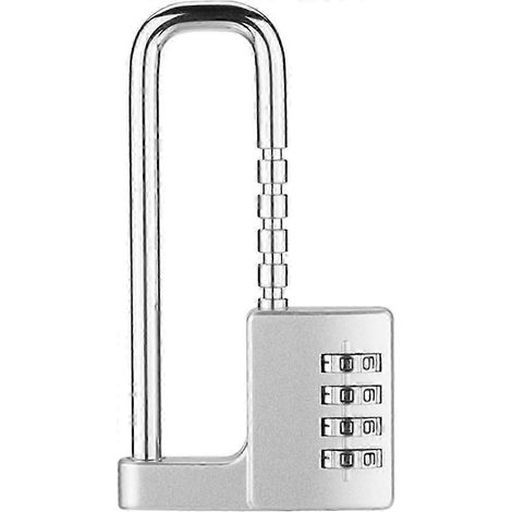 Cadenas à combinaison réglable, cadenas 98-42 mm, grand format, en alliage de zinc et acier, cadenas de 7 mm, avec cache-code (1/5)