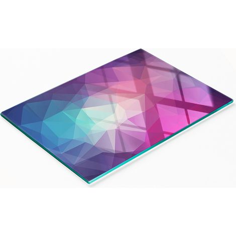 Tabla de cocina de vidrio templado con gráficos abstractos decorativos 80x52 cm (1/5)