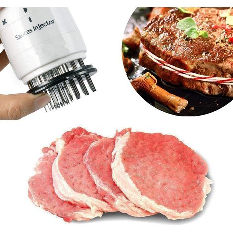 Injecteur de sauce pour marinade de viande avec aiguille en acier inoxydable de 27 mm, seringue de 85 ml pour marinade. (1/5)