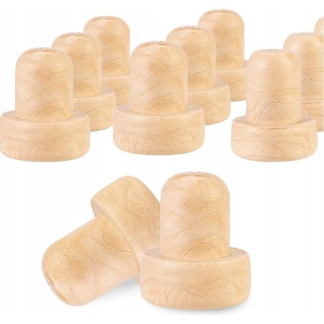 10 tapones sintéticos de champiñón de 17,5 mm para botellas de vino o maíz.