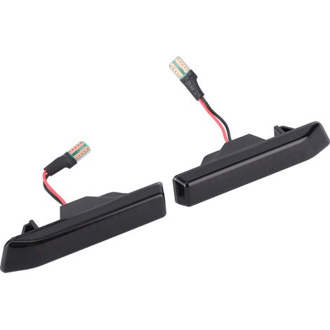 Feux latéraux LED 2 pièces clignotants pour BMW Série 3 E36 X5 E53, acier flash, signalisation orange, étanches, phares de gabarit (1/5)