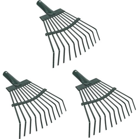 3 Pièces râteau à Gazon cecateur de Jardinier Outillage de Jardin Jardinage jardigel Gazon Artificiel Outil z râteau à Aiguilles de pin râteaux pour pelouses Lourds Acier Carbone (1/5)