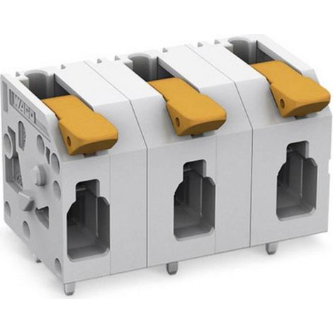 Wago 2604-1504 regleta eléctrica gris 4 polos
