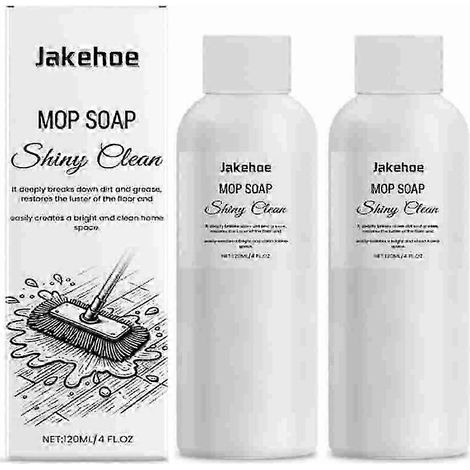 Savon pour balai serpillère 120 ml, parfum rafraîchissant, produit de nettoyage multifonctionnel pour la maison (1/2/3 pièces, 2 pièces). (1/5)