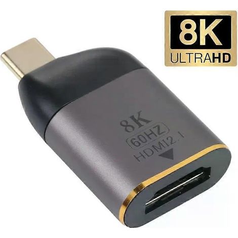 Adaptateur HDMI 8K vers USB-C - Connecteur femelle vers mâle 60 Hz (1/5)