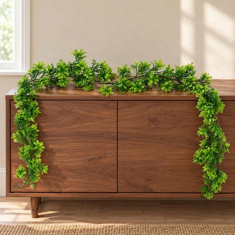 160cm Artificial Green Floral Garland Hanging Foliage Decoration (1/5)