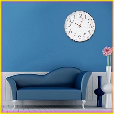 keenso Horloge murale (Or Rose)Simple Muet De Mur De Quartz De Gros Regarder La Pendaison De La Mai luminaire horloge Or Rose (1/5)
