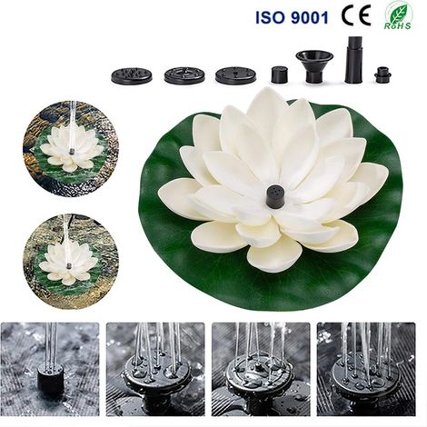 Pompe à eau solaire flottante pour fontaine - Kit de pompe à eau solaire flottante pour piscine