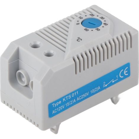 Thermostat Électromécanique Réglable 0-60℃ avec Bouton Bleu - Interrupteur de Contrôle de Température (1/5)