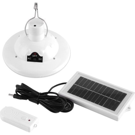 Lampadina LED solare – lampada portatile da appendere – ricaricabile – con telecomando – per escursionismo/campeggio/attività all'aperto – luce da tenda