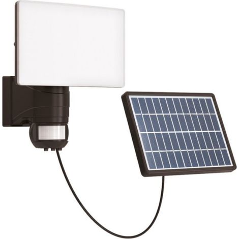 Xanlite – Projecteur mural solaire LED à détection de mouvement 1000 lumens IP44 – Blanc froid 6500K – Autonomie 8h – PRS1000D