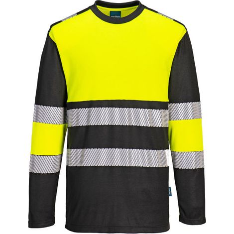 Camiseta de alta visibilidad Clase 1 de manga larga PW3 Amarillo/Negro XL (1/2)